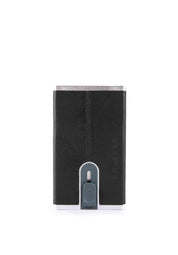 Porta carte di credito Black Square Piquadro con sliding system