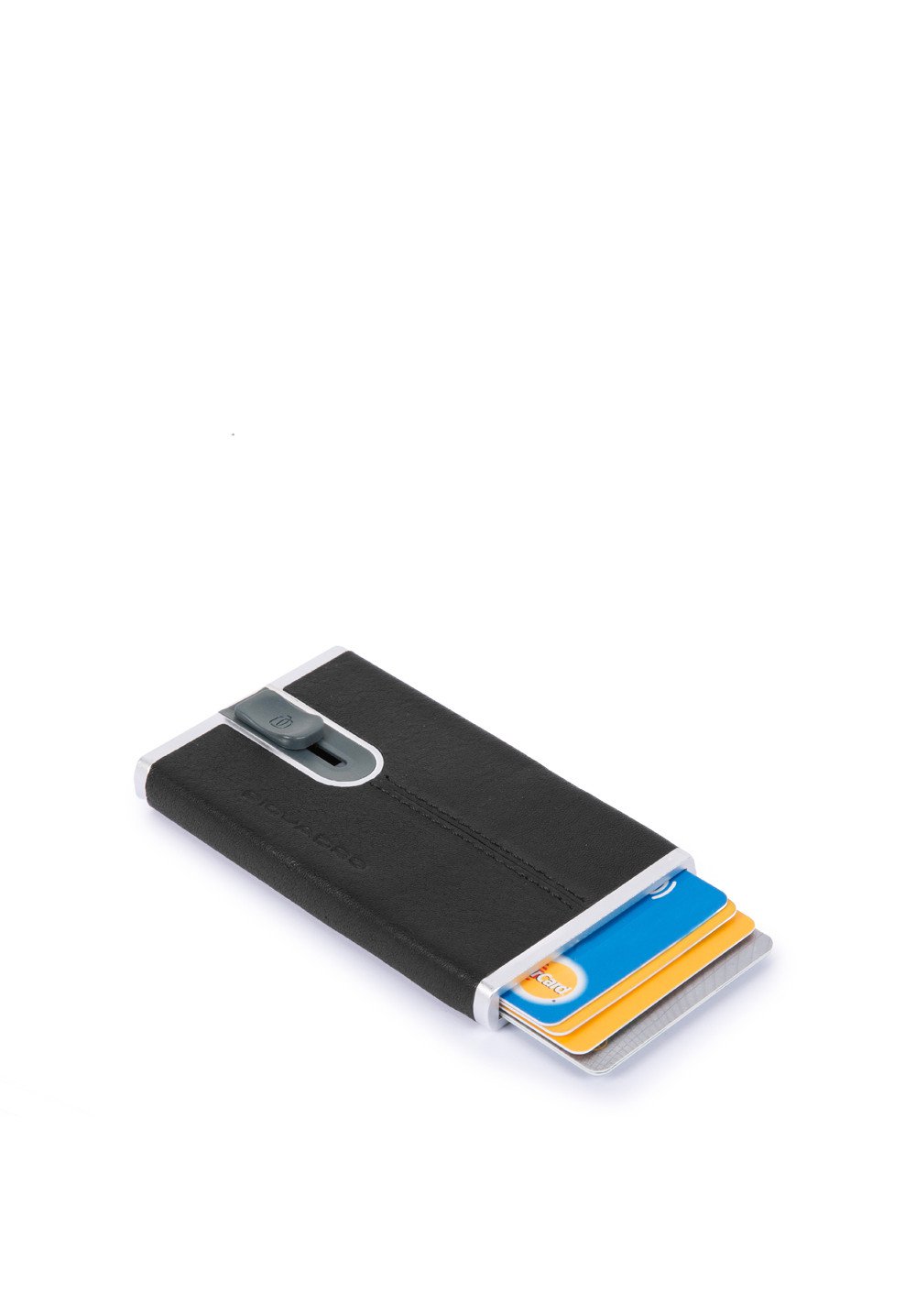 Porta carte di credito Black Square Piquadro con sliding system