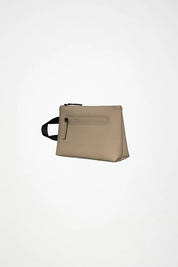 Large Rains 2-zip cosmetic bag for travel, unisex beauty case made of waterproof material, with spacious compartments.