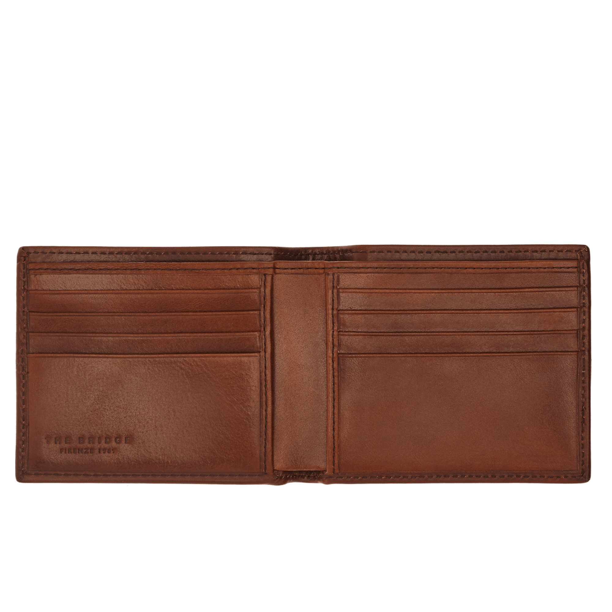 Men's Vespucci The Bridge wallet in leather, featuring multiple card slots and a sleek design for everyday use.
