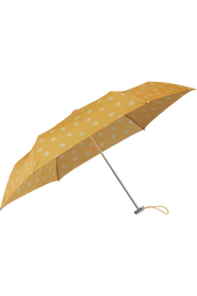 Samsonite Alu Drop S unisex umbrella with a sleek aluminum handle and compact design, open to show its black canopy.