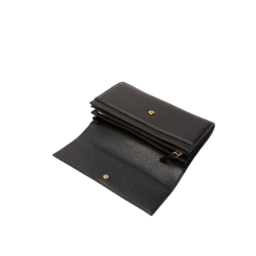 Metallic Soft wallet in Coccinelle leather