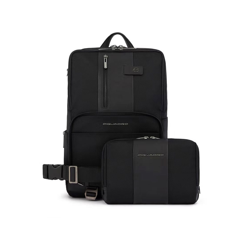 Zaino porta pc e iPad® Modularità Brief 2 in tessuto riciclato Piquadro