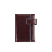 Medium Blue Square organizer in Piquadro leather
