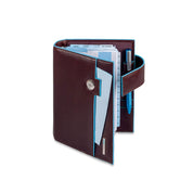 Medium Blue Square organizer in Piquadro leather