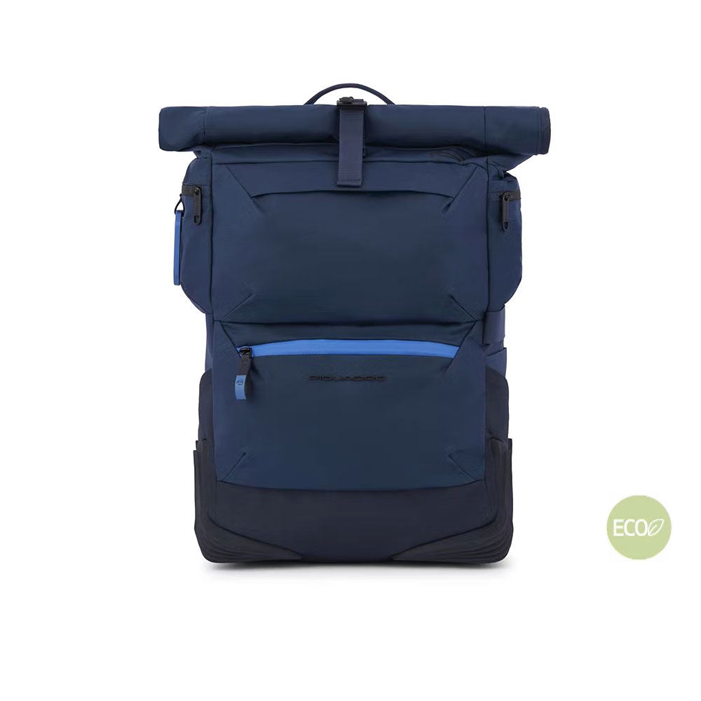 Zaino roll-up porta pc e iPad® Corner 2.0 in tessuto riciclato Piquadro