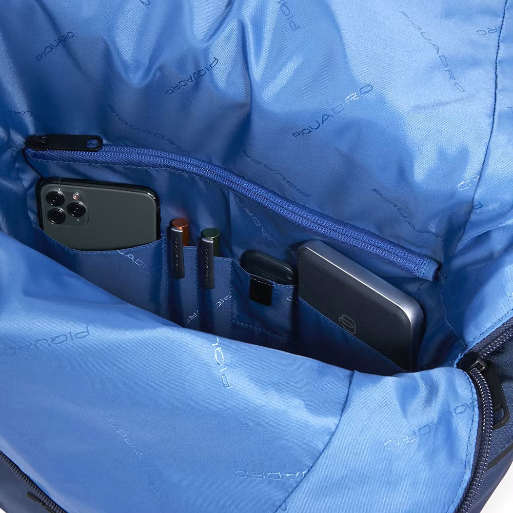 Zaino roll-up porta pc e iPad® Corner 2.0 in tessuto riciclato Piquadro