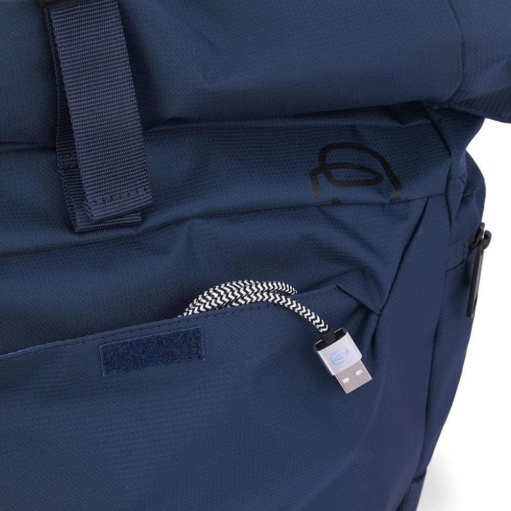 Zaino roll-up porta pc e iPad® Corner 2.0 in tessuto riciclato Piquadro