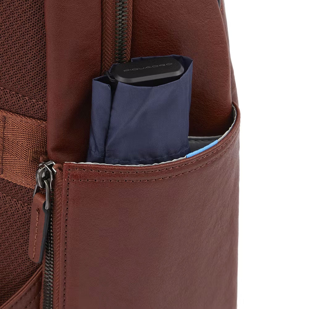 Black Square Piquadro small laptop and iPad® backpack