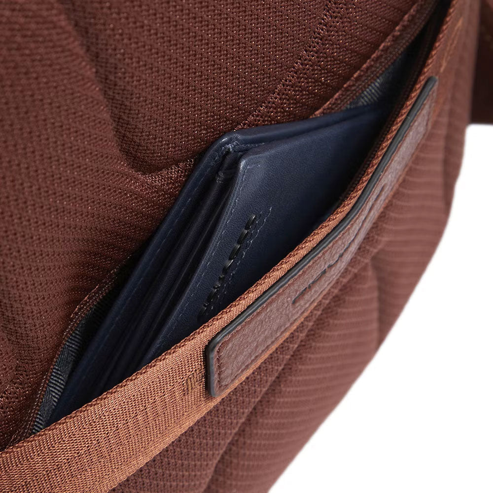 Black Square Piquadro small laptop and iPad® backpack