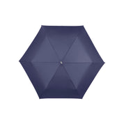 Unisex Samsonite Alu Drop S umbrella with metallic handle and compact design, open to show its silver canopy.