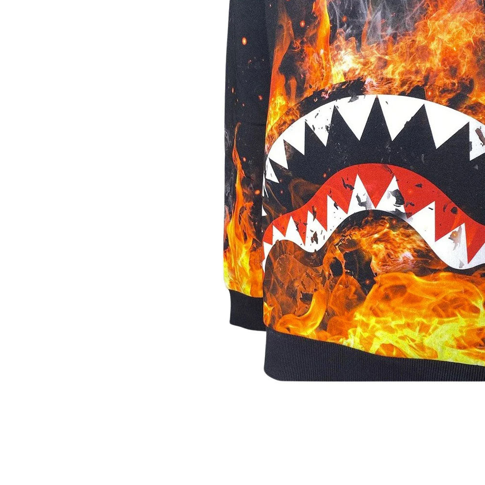 Shark On Fire Hoodie Sprayground