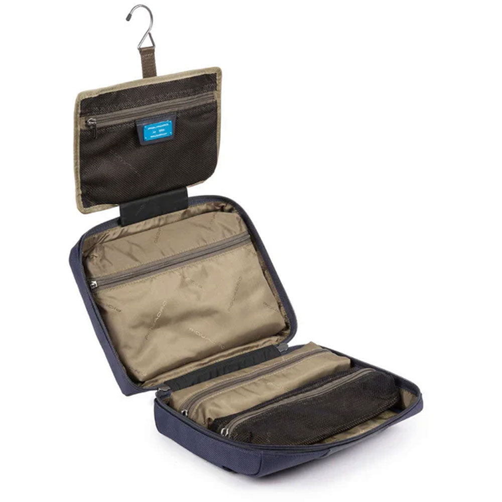 Travel kit in Piquadro fabric