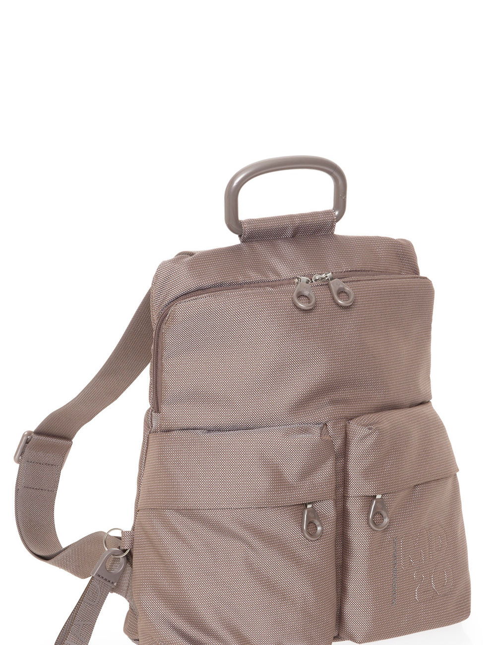 Mandarina Duck Zaino MD20 Mandarina Duck backpack for women, stylish orange bag with adjustable straps and logo accents.