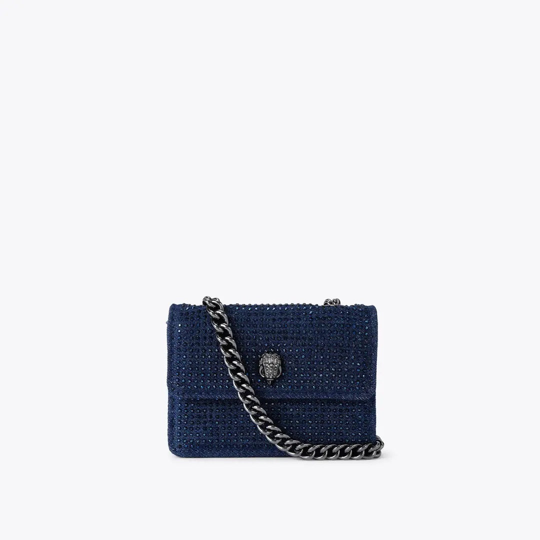 Borsa Micro Kensington in denim Kurt Geiger