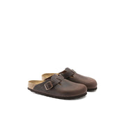 Birkenstock suede Boston clogs