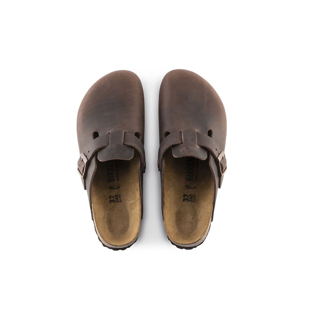 Birkenstock suede Boston clogs