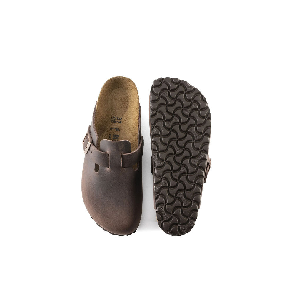 Birkenstock suede Boston clogs