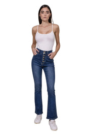 Jeans Flare Pauline White Wise