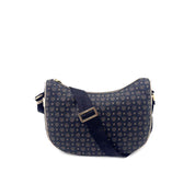 Pollini Heritage Hobo Bag for women, stylish shoulder bag with leather details, ideal for casual and elegant outfits.