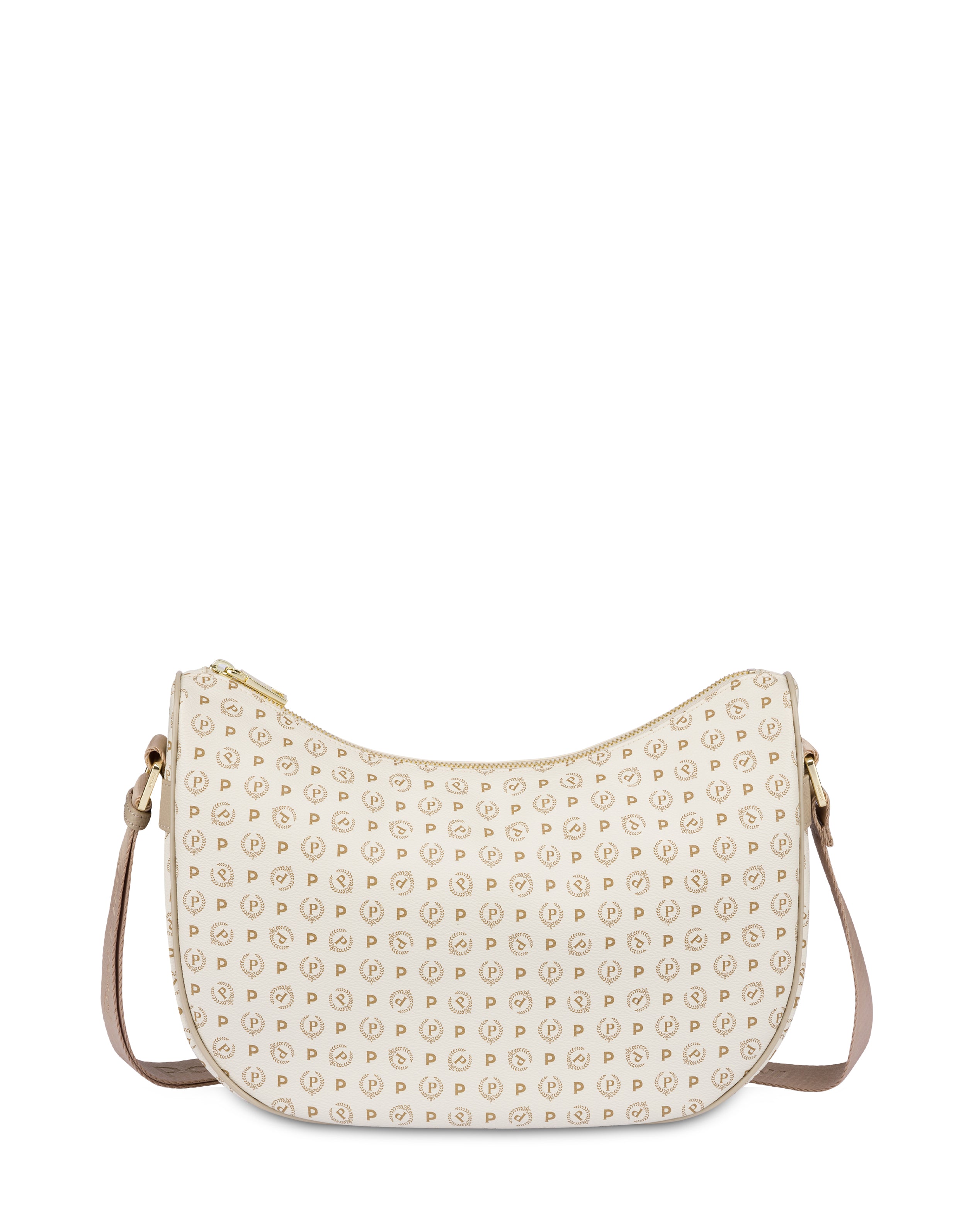 Pollini Hobo Bag Heritage in soft leather, stylish shoulder bag for women with modern design and elegant craftsmanship.