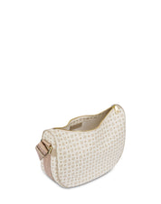 Pollini Heritage Hobo Bag for women, stylish shoulder handbag with leather finish, perfect for everyday use.