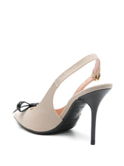 Slingback Sleek Bow Love Moschino