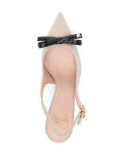 Slingback Sleek Bow Love Moschino