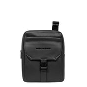 Piquadro men's iPad® holder borsello, compact leather accessory with adjustable strap for carrying tablets and essentials.