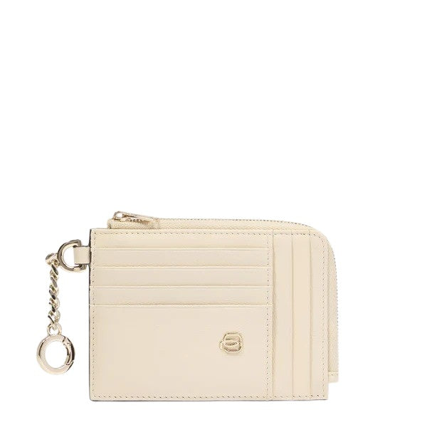 Porta carte credito con portachiavi Circle in pelle Piquadro - MYLILLY