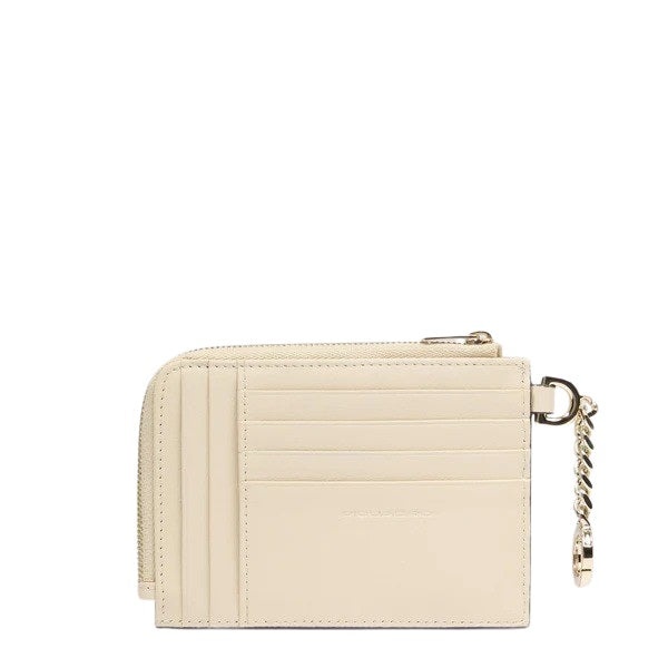 Porta carte credito con portachiavi Circle in pelle Piquadro - MYLILLY
