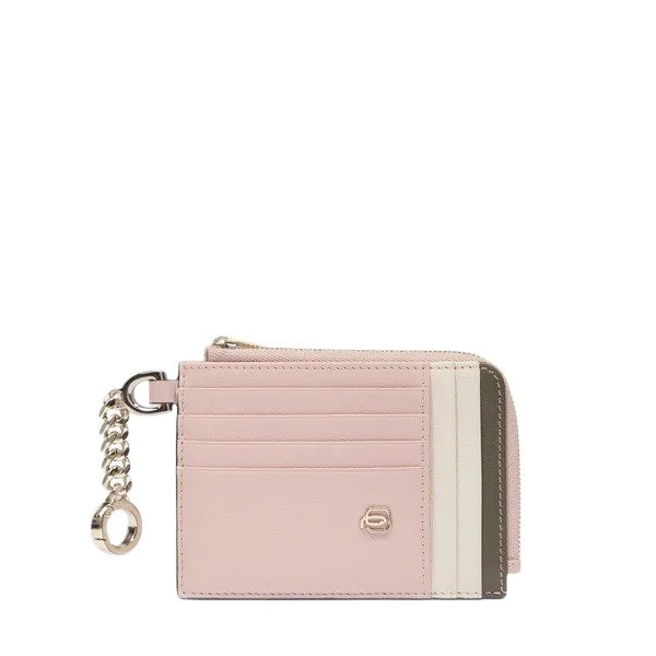 Porta carte credito con portachiavi Circle in pelle Piquadro - MYLILLY
