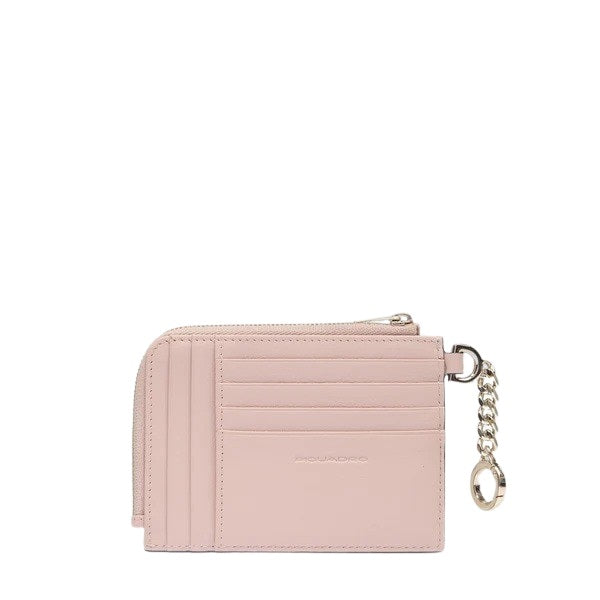 Porta carte credito con portachiavi Circle in pelle Piquadro - MYLILLY