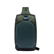 Piquadro monospalla bag for iPad Mini in PQ-Earth Piquadro material, stylish men's accessory with shoulder strap.