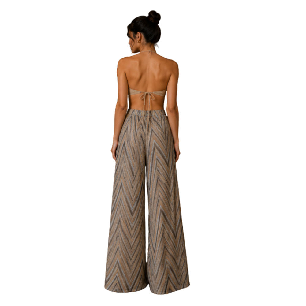Pantalone a fantasia in lurex Kaos