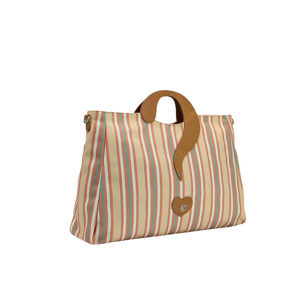 Stripes L Ynot Beach Bag