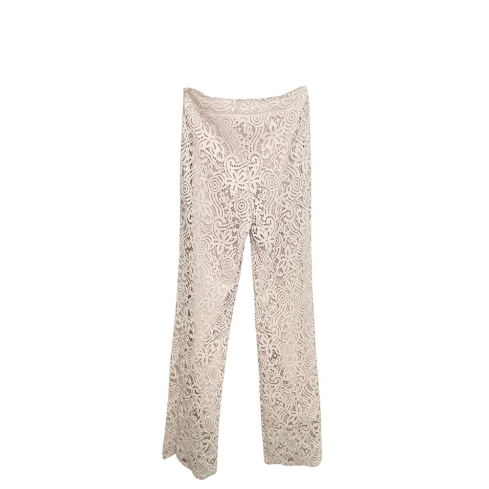 Pantalone in pizzo White Wise