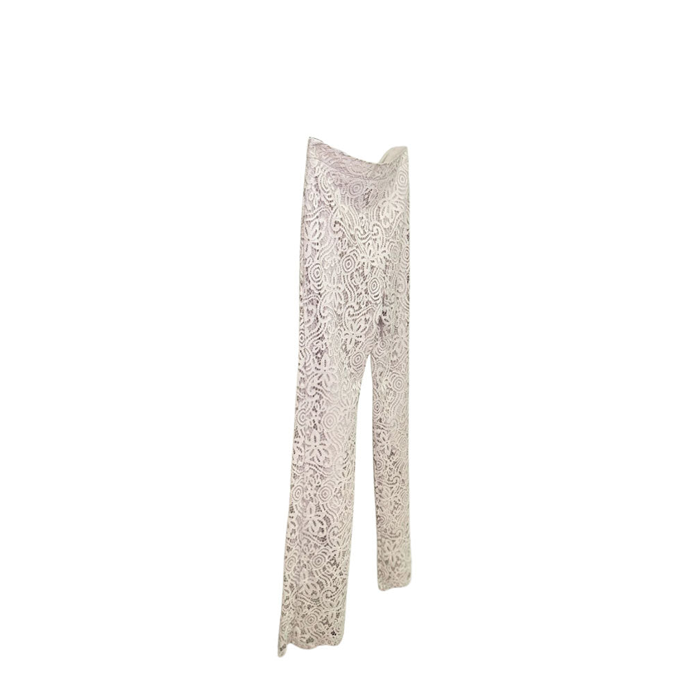 Pantalone in pizzo White Wise