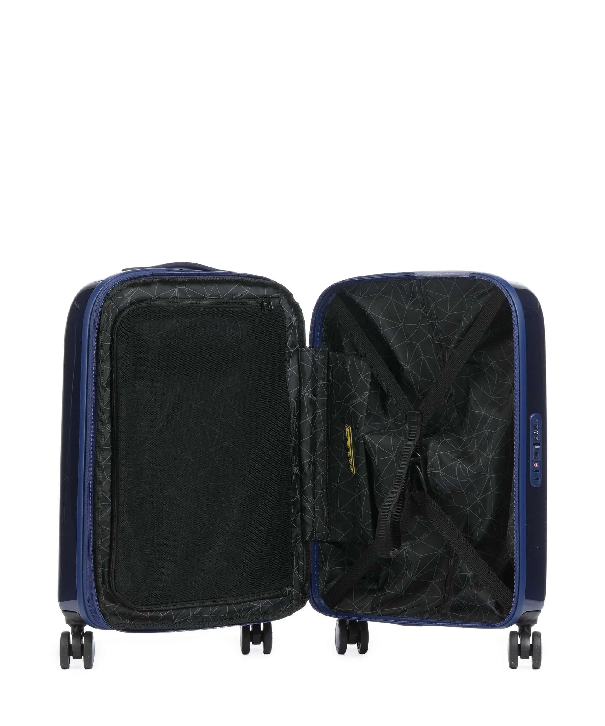 Mandarina Duck Cabin Trolley Logoduck metal luggage tag for unisex travel trolley cabin and carry-on bags.
