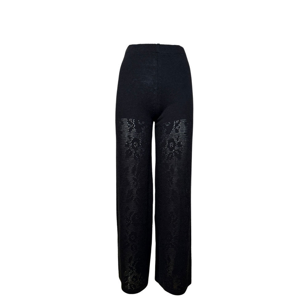 Pantaloni in maglia traforata Vicolo