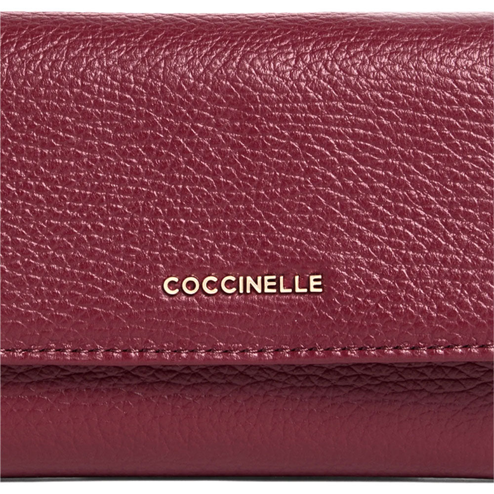 Portafoglio Metallic Soft in pelle Coccinelle