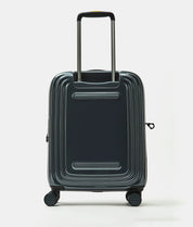Mandarina Duck Cabin Trolley Logoduck metal luggage tag for travel, unisex accessory attached to a trolley bag.