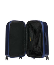 Medium Mandarina Duck Trolley Logoduck metal travel bag with a sleek design and sturdy handle, suitable for unisex travel use.