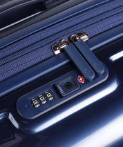 Medium Mandarina Duck Logoduck metal trolley for unisex travel, featuring a sleek design and durable construction.