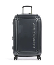 Medium Mandarina Duck Trolley Logoduck metal unisex travel accessory with durable handle and logo design.