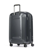 Medium Mandarina Duck trolley luggage with logo, metal accents, and durable construction for unisex travel accessories.
