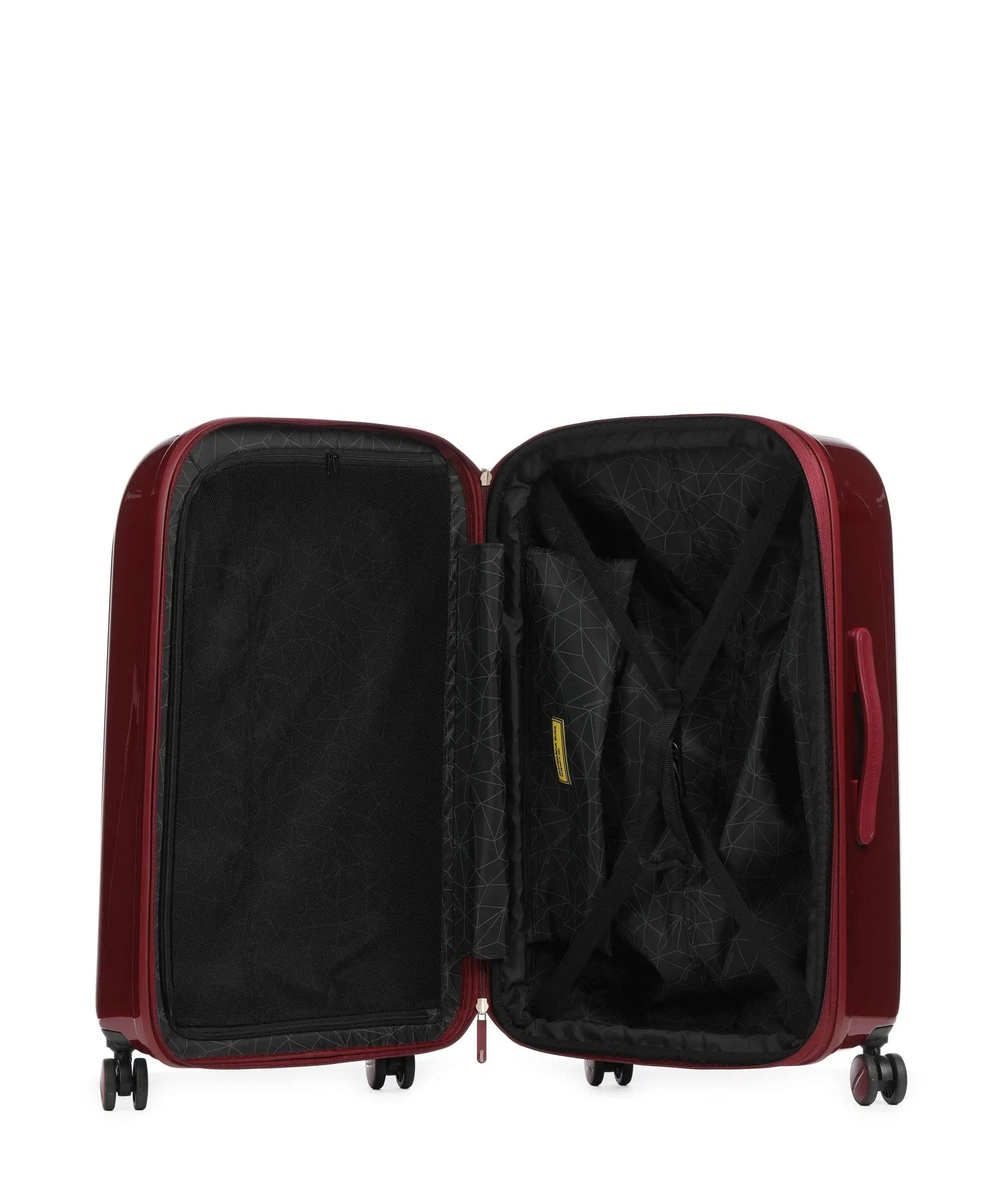 Medium Mandarina Duck Logoduck metal trolley, unisex travel accessory with logo design, suitable for medium-sized luggage.