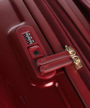 Medium Mandarina Duck Trolley Logoduck metal unisex travel accessory with logo, designed for medium-sized luggage journeys.