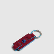 Piquadro Blue Square leather key holder
