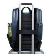 Unisex Piquadro Zaino porta PC 13" in black with multiple compartments, designed for safe and stylish laptop carrying.
